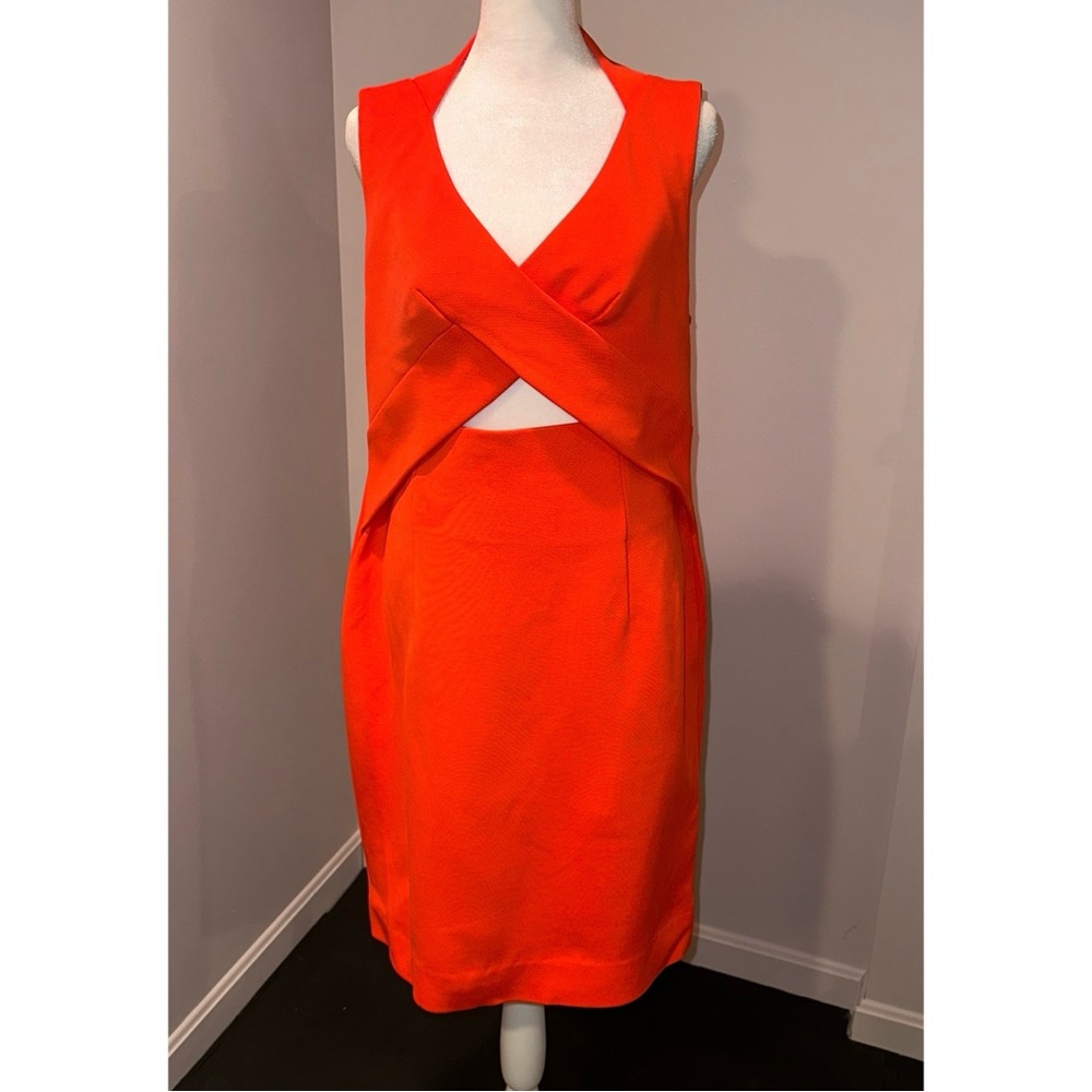 NICHOLAS Vibrant Orange Backless Dress